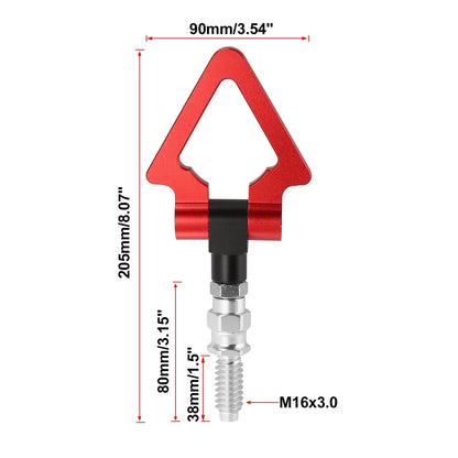 Tow Hook Screw-On Triangle Ring for BMW 3/5/7 Series Z3/Z4 Red