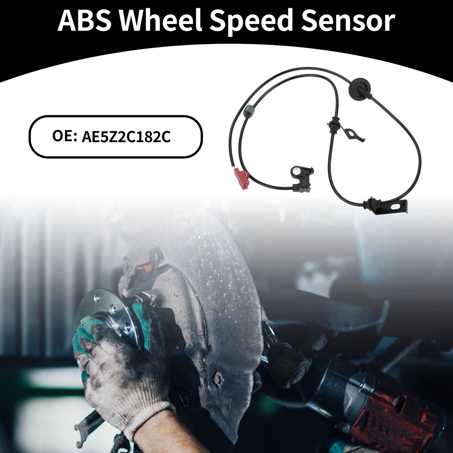 ABS Sensor No.AE5Z2C182C for Ford Fusion (2007–2011) Rear Left FWD