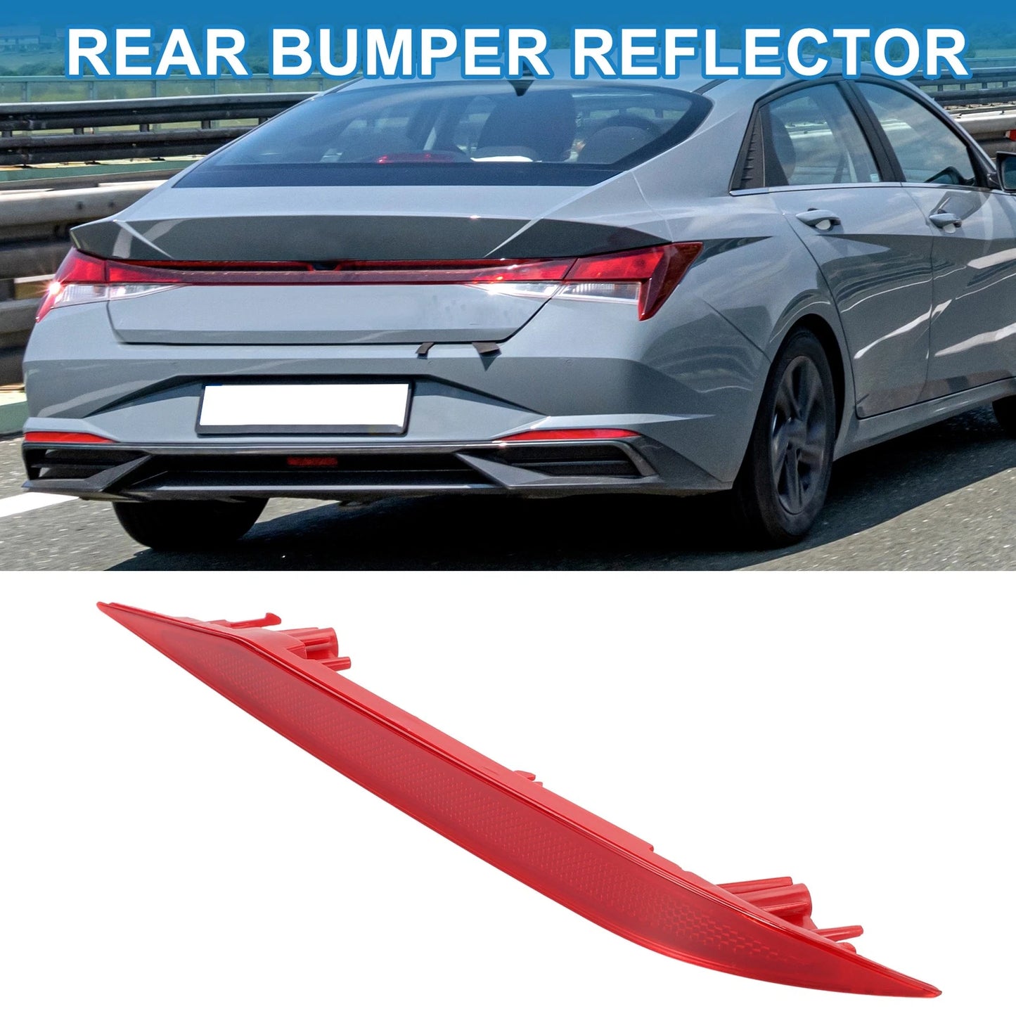 Rear Right Bumper Reflector No. 92406AA000 for Hyundai Elantra Sedan (2021–2023)