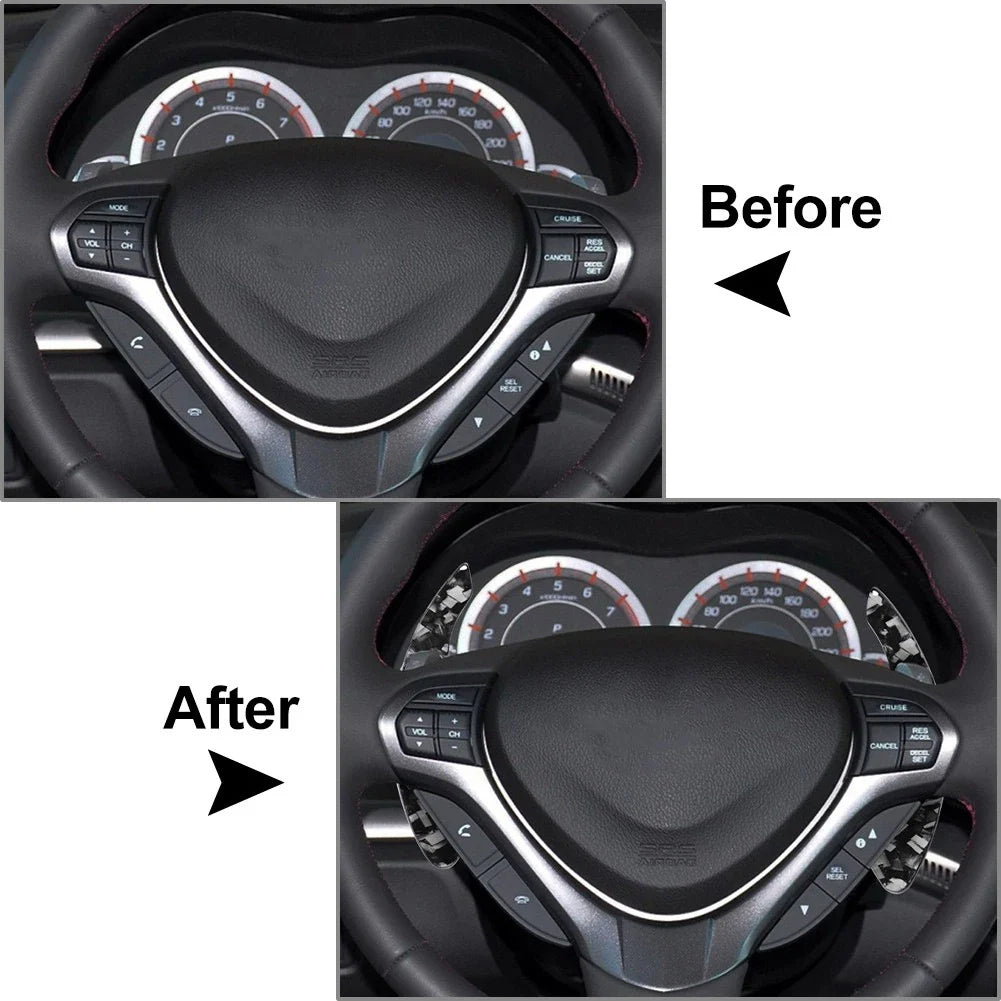 Steering Wheel Shifter Paddle Extensions for Honda Acura MDX ILX RDX TSX TLX