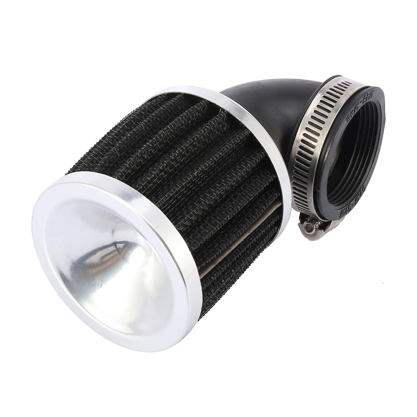 90 Degree Bend Clamp-on Air Intake Filter for Universal Motorcycle (45mm)