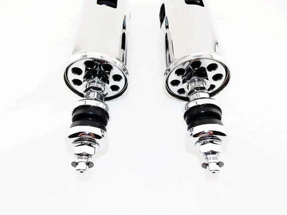 Chrome Rear Shock Absorbers for Harley Davidson FXSTC Softail Custom (07-10)