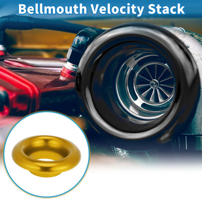 Velocity Stack Bellmouth for Turbo Engine Air Intake (3.46" ID, 6.50" OD)