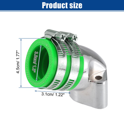 Set of 1.3" Intake ID Green Carburetor Interface for GY6-125 150 (4T)