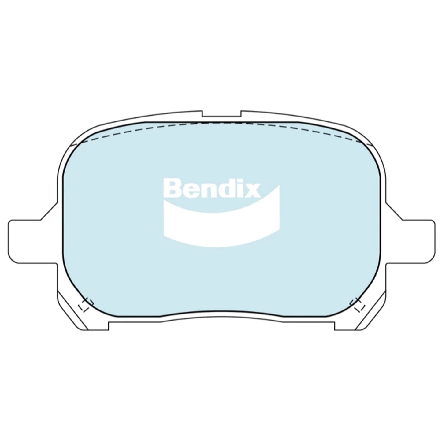 Set of 4 Bendix Front Disc Brake Pads for Toyota Camry (1997–2002)