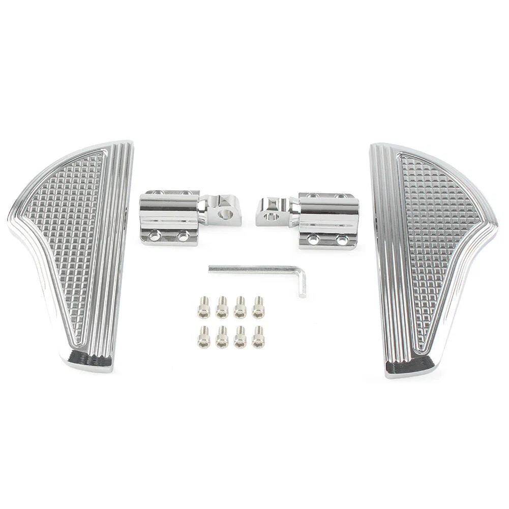Rear Floorboards Foot Pegs for Harley Dyna Softail Electra Glide V-Rod