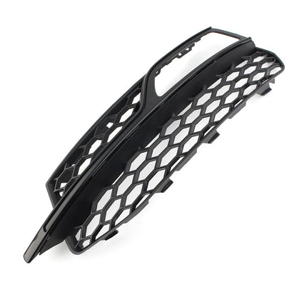 2X Front Bumper Honeycomb Fog Light Grille Cover for Audi A4 B9 SLine S4 (2016–2018)