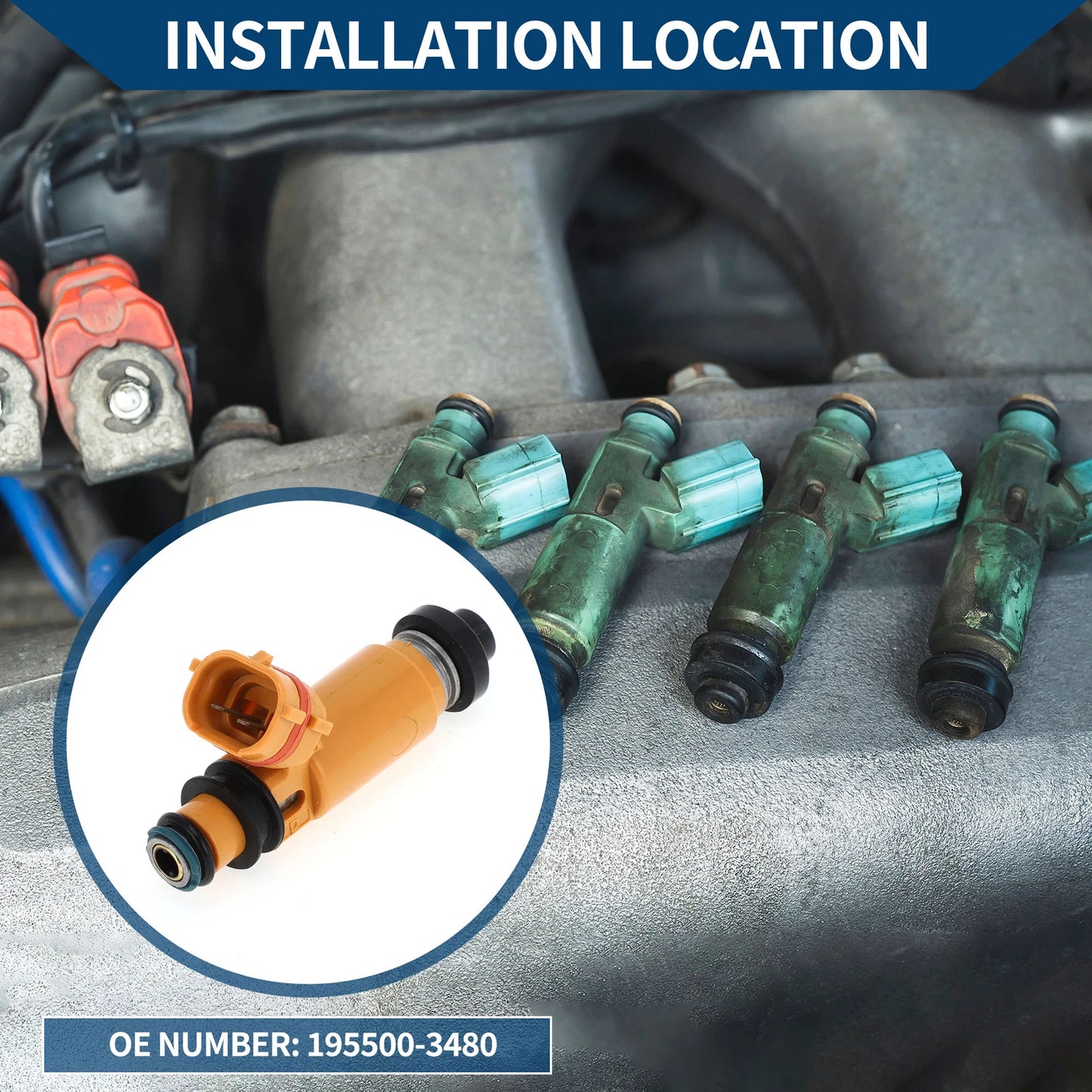 Fuel Injector No. 195500-3480 for Suzuki
