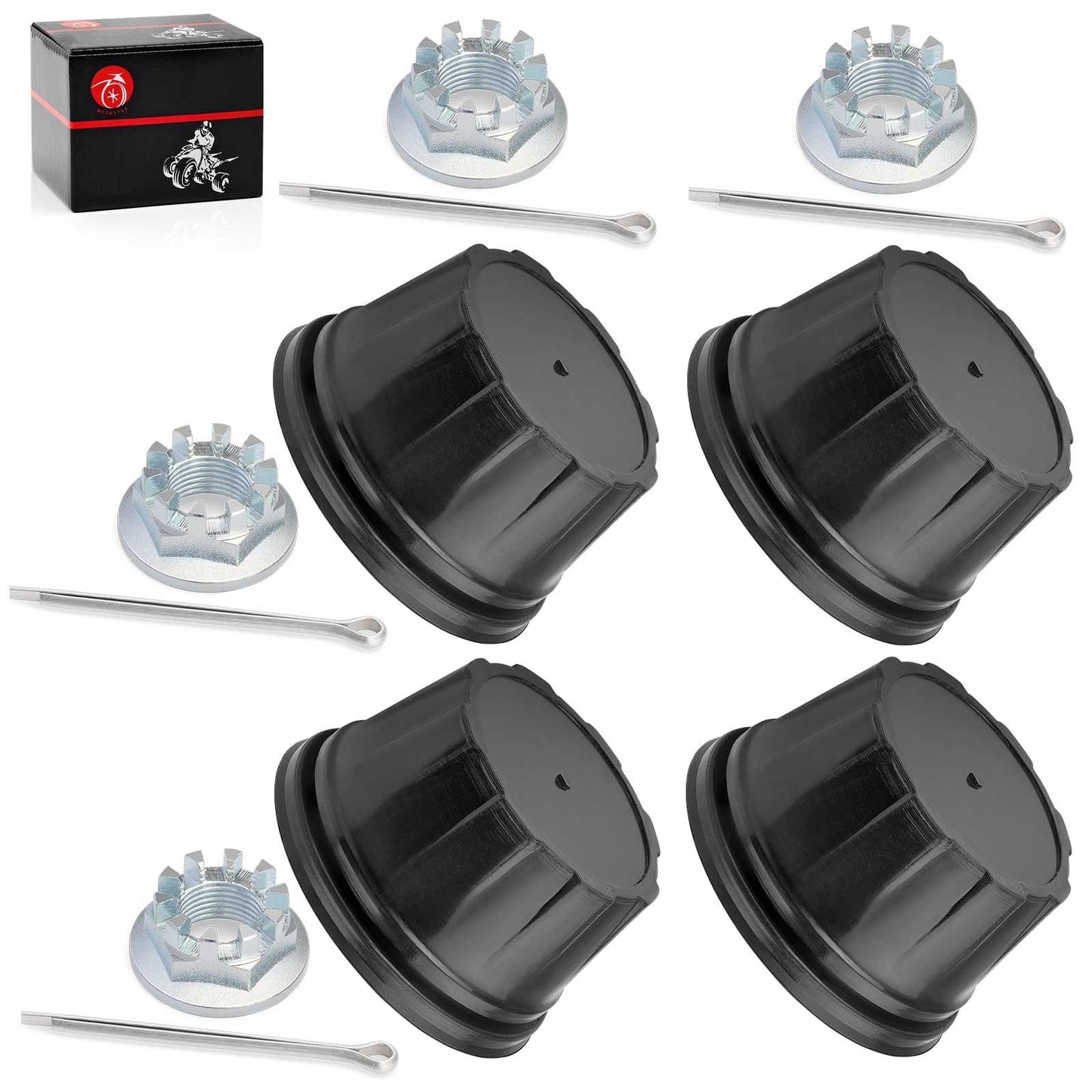 Set of 4 Wheel Center Caps for Honda FourTrax 200 300 (1990–2000)
