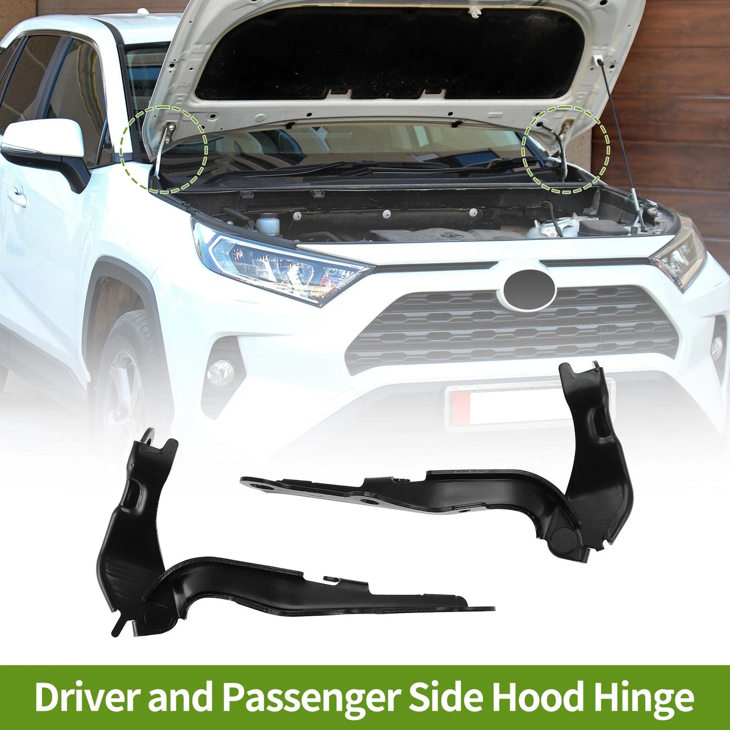 Hood Hinges Set of 2 for Toyota 4Runner (2003–2006) No. 5341048020