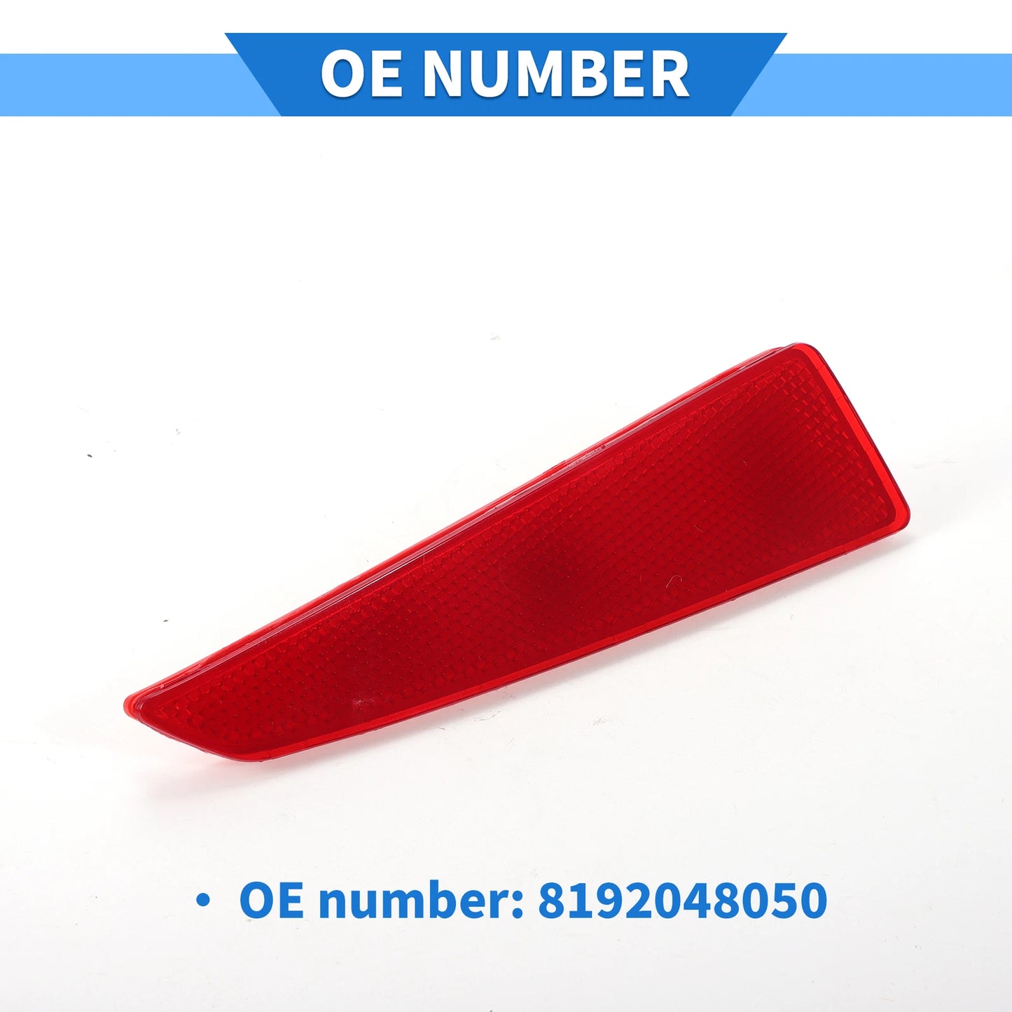 Rear Left Bumper Reflector No. 8192048050 for Lexus RX350 (2016–2019) Red