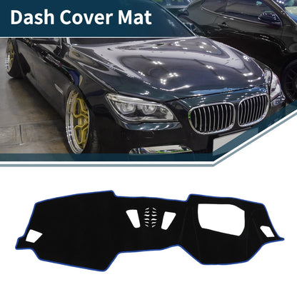 Dashboard Cover Mat for BMW 4 Series (2021) - Sun Protector Pad Black Blue