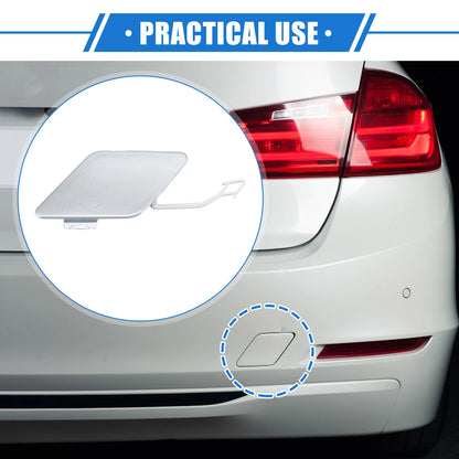 Tow Hook Eye Hole Cover Cap for BMW 3 F30 (2012–2015) Silver Tone