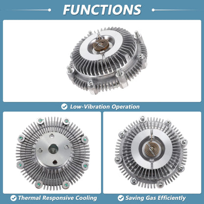 Engine Cooling Fan Clutch for Dodge Ram 50 L4 2.0L (1983–1989) No.19189657