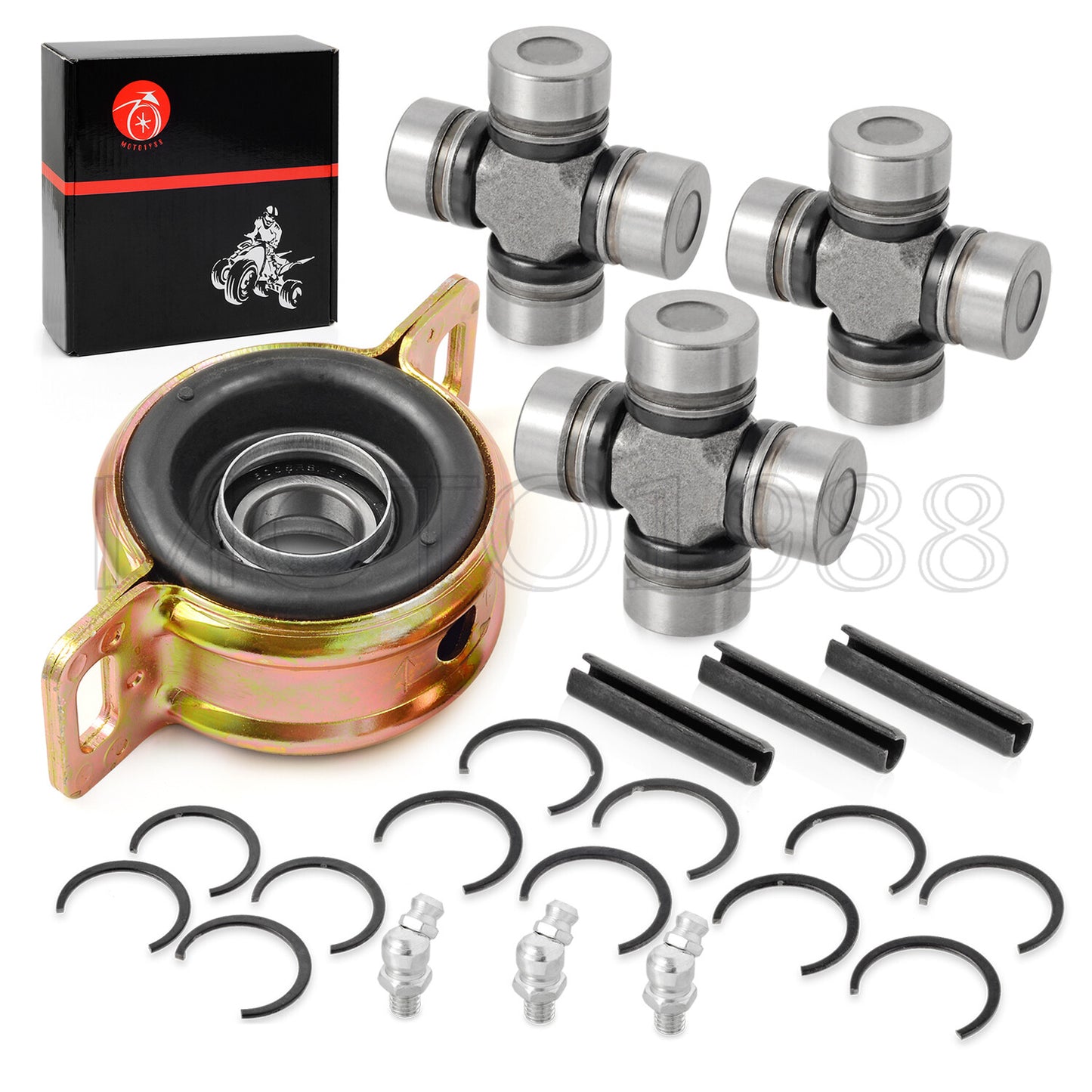 Prop Shaft Bearing Carrier & U-joint for Polaris Ranger 570 900 1000