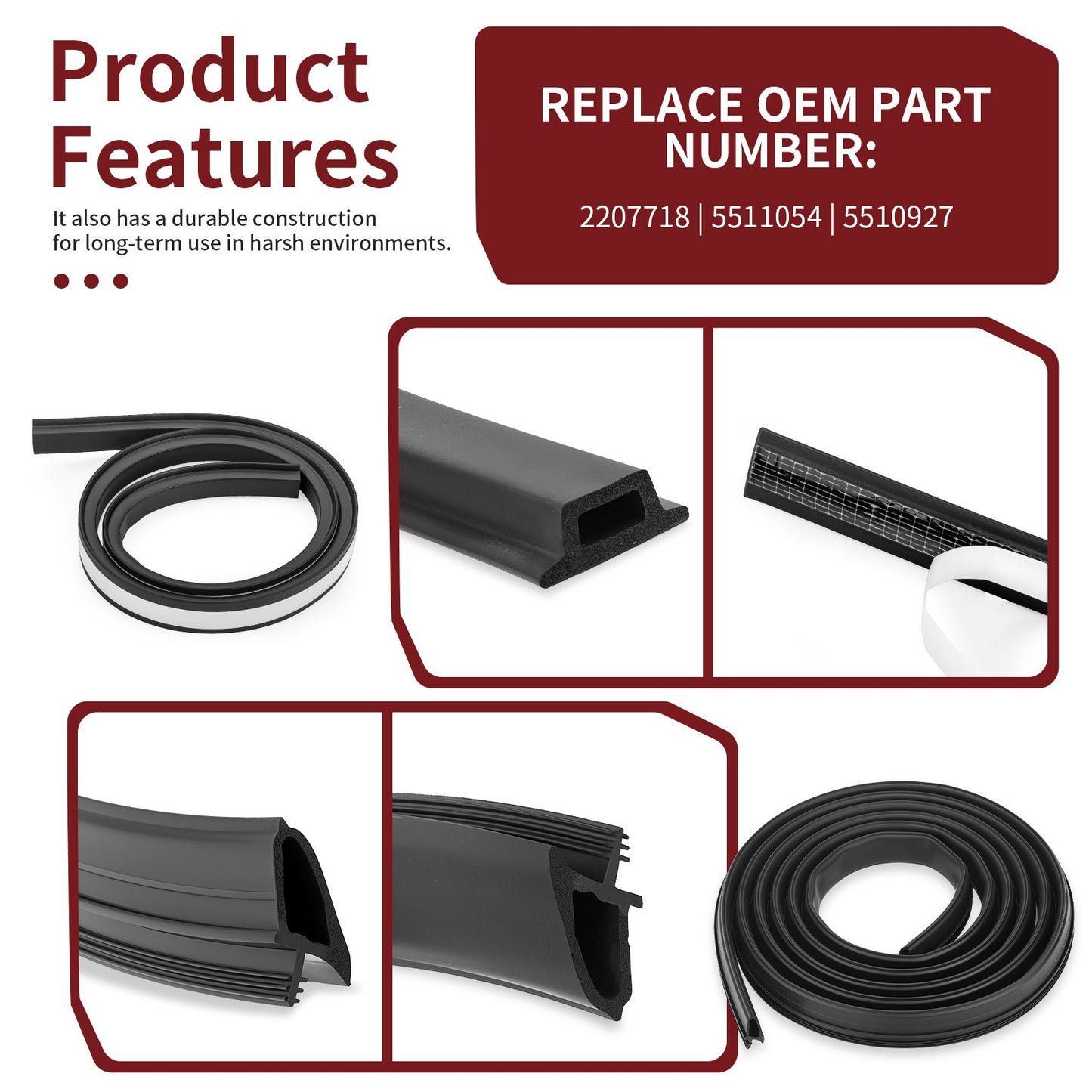 Door Seal Hardware Kit for Polaris Ranger XP 1000 (2018–2025)