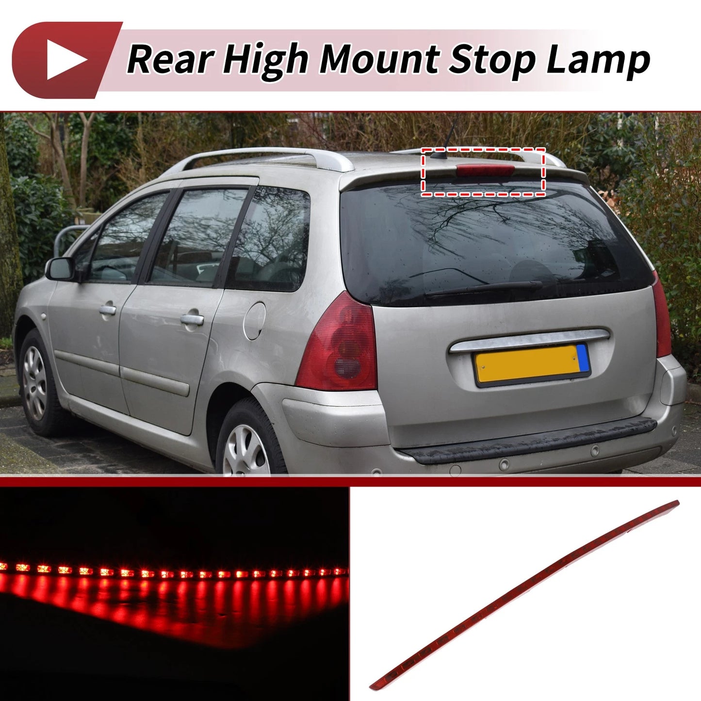 Red LED Third Brake Light for Benz C-Class CLC 203 (2001–2007) No.2038203356