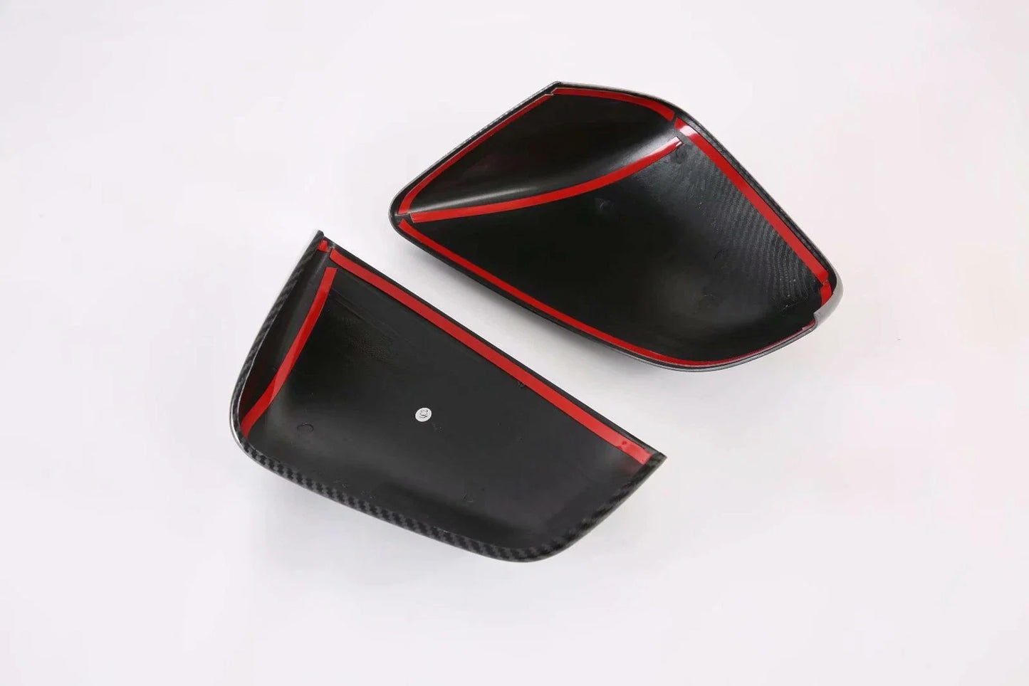 Carbon Fiber Rear View Side Mirror Cover Trim for Tesla Model X (2017–2021)