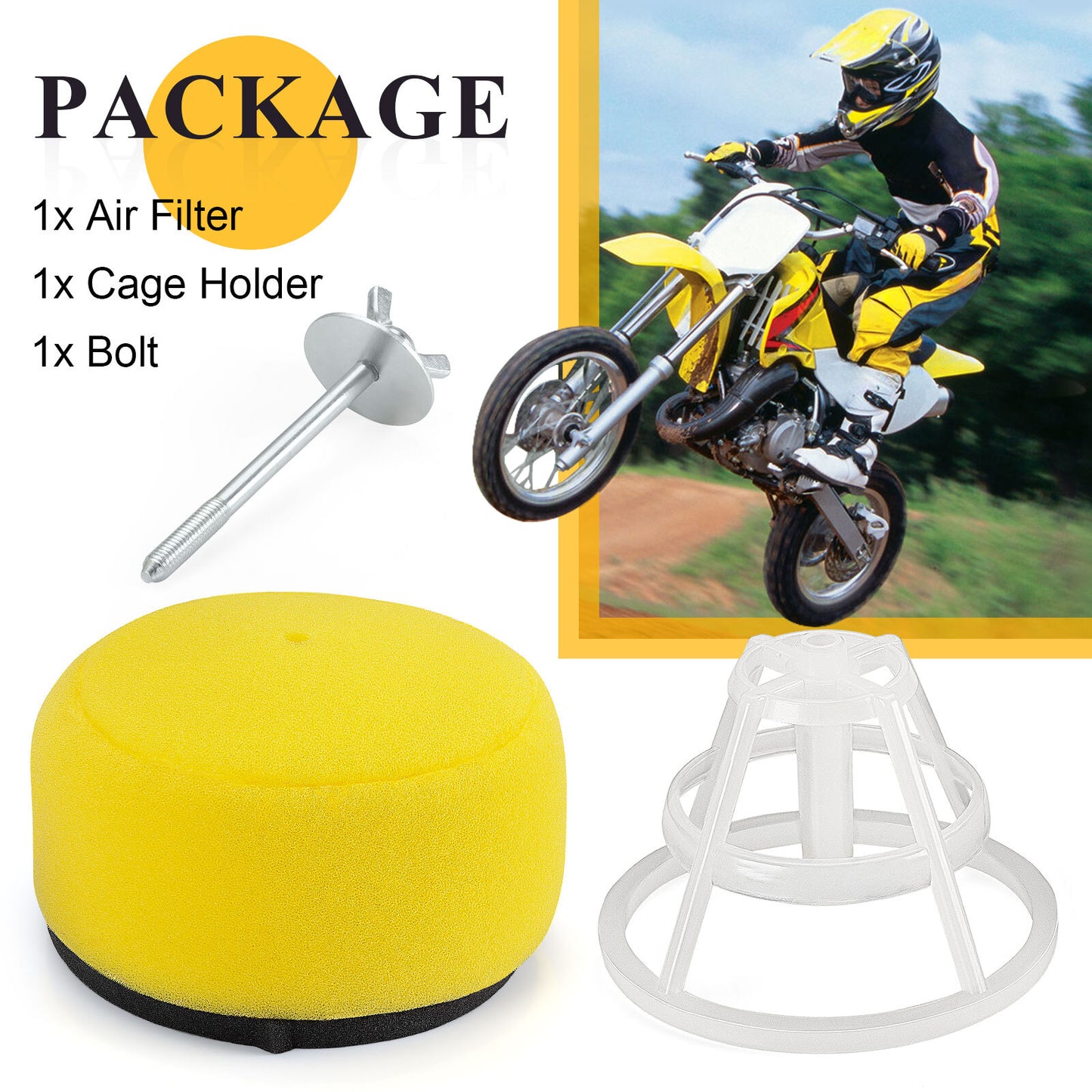 Air Filter & Gage Holder Bolt Kit for Kawasaki KX65 (2000–2024)
