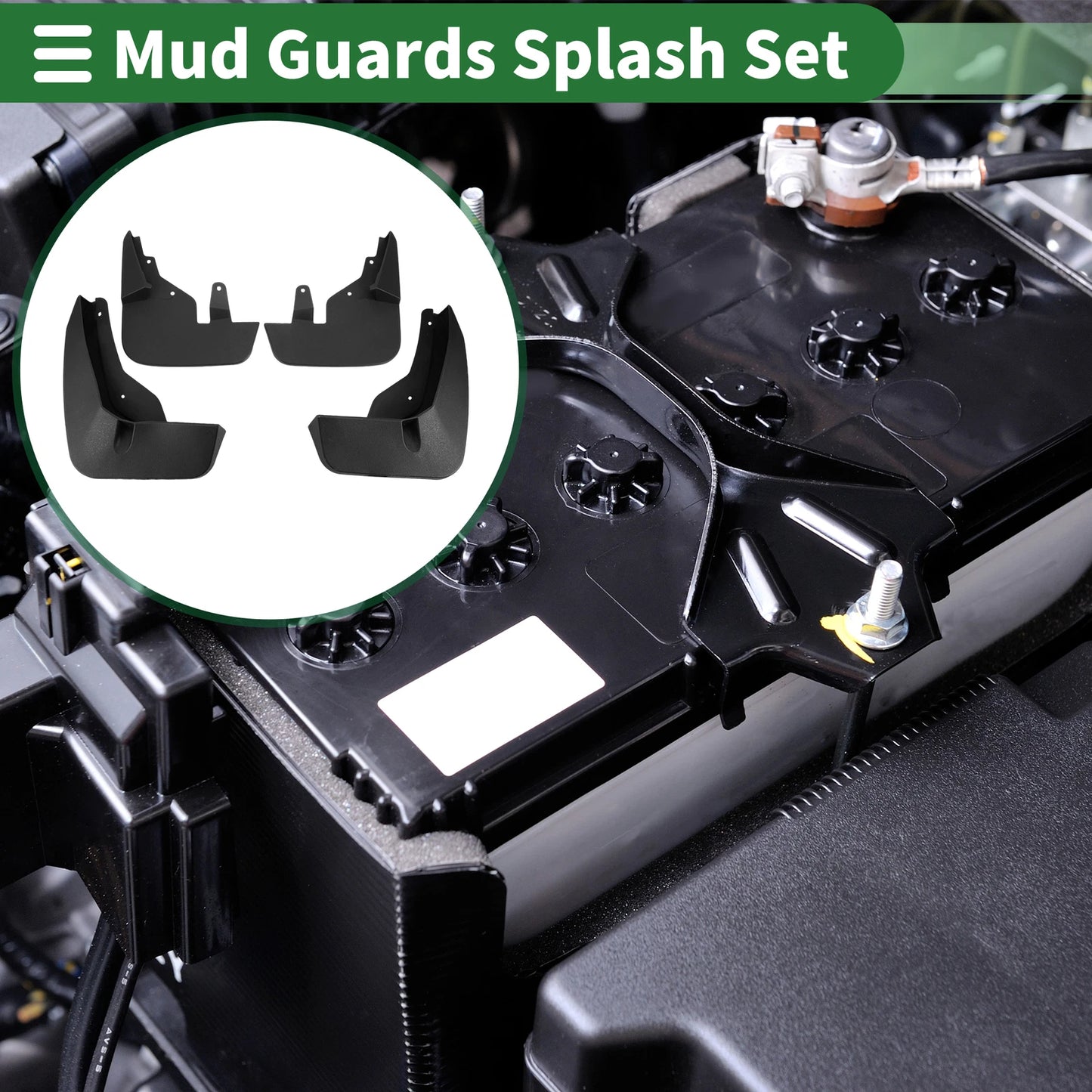 Mud Flaps Splash Guards for Chevrolet Suburban/Tahoe (2022–2023) W/ Mounts