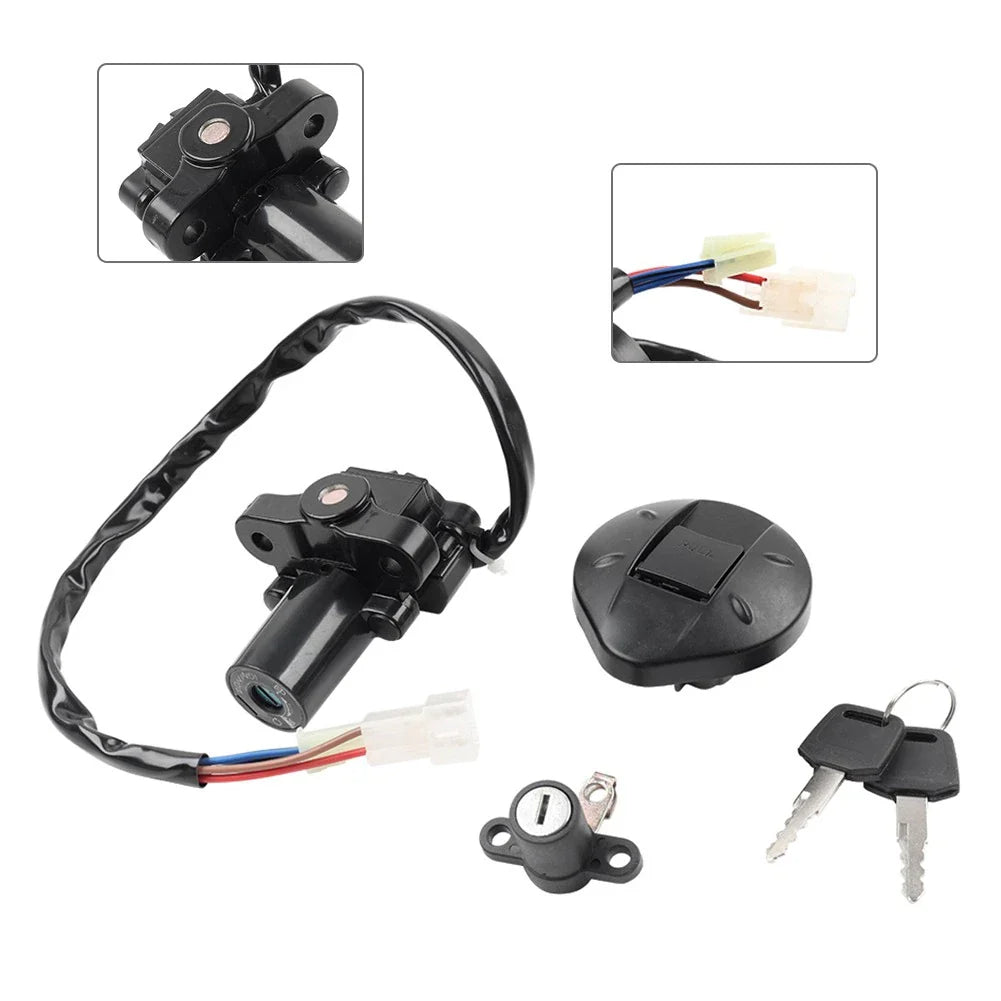 Ignition Switch, Fuel Gas Cap, Seat Lock Key for Yamaha XT660R XT660X (04-14)