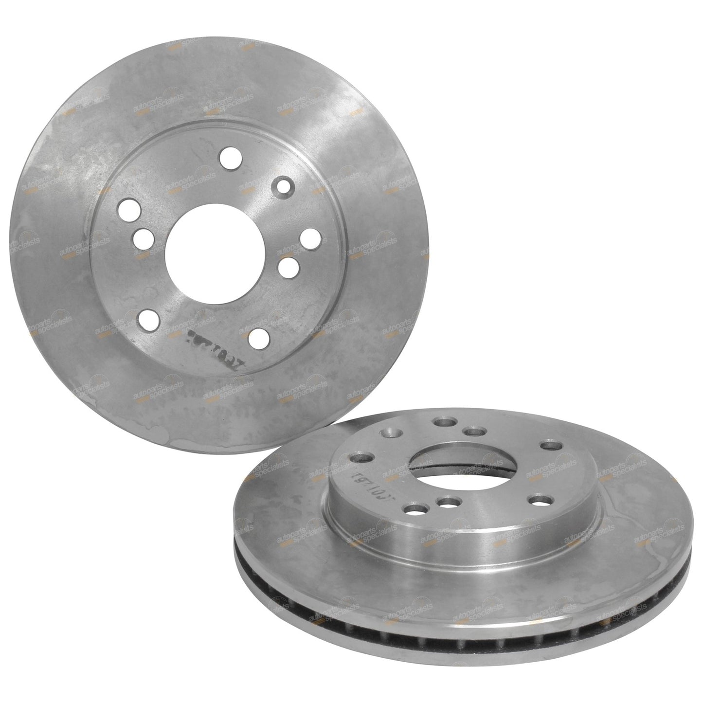 2 Front Disc Brake Rotors for Daewoo Leganza (1997–1999)