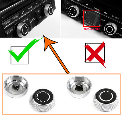 Dashboard Radio Volume Knob Cover for Porsche Cayenne (2011–2017)