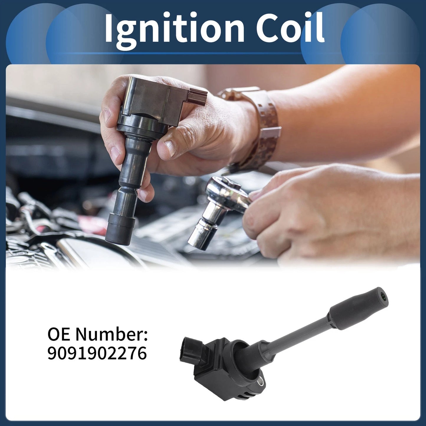 Ignition Coil Pack No. 9091902276 for Toyota Camry (2018–2020)