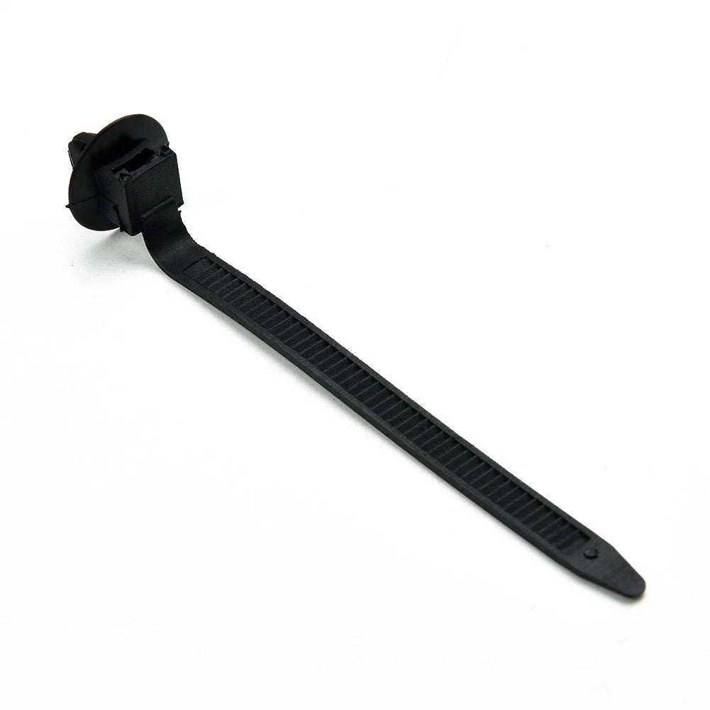 50x Nylon Push Mount Clip Wire Tie Zip Straps Pipe Cable Fastener Black