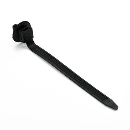 50x Nylon Push Mount Clip Wire Tie Zip Straps Pipe Cable Fastener Black