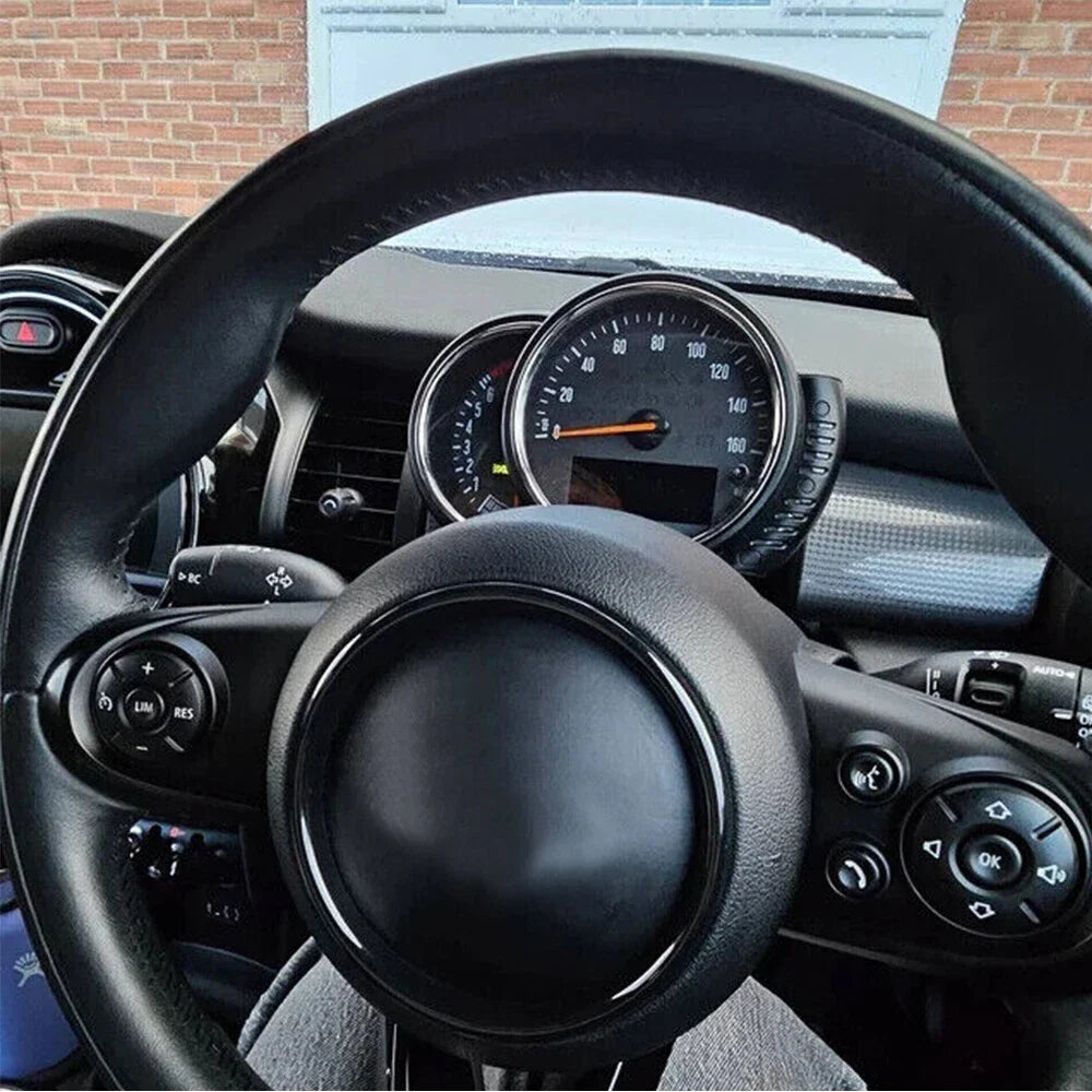 Black Steering Wheel Centre Ring Cover for MINI F54 F55 F56 F57 F60 (2016-2021)