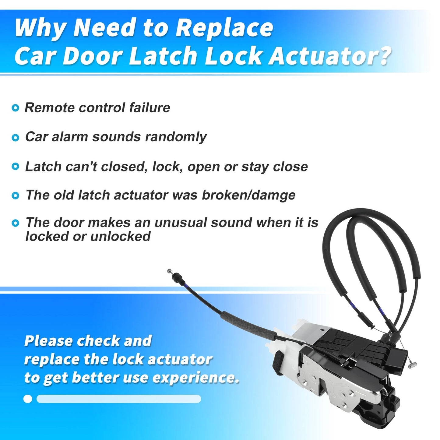814202Y020 Rear Right Power Door Lock Actuator for Hyundai IX35 Tucson (2012–2015)