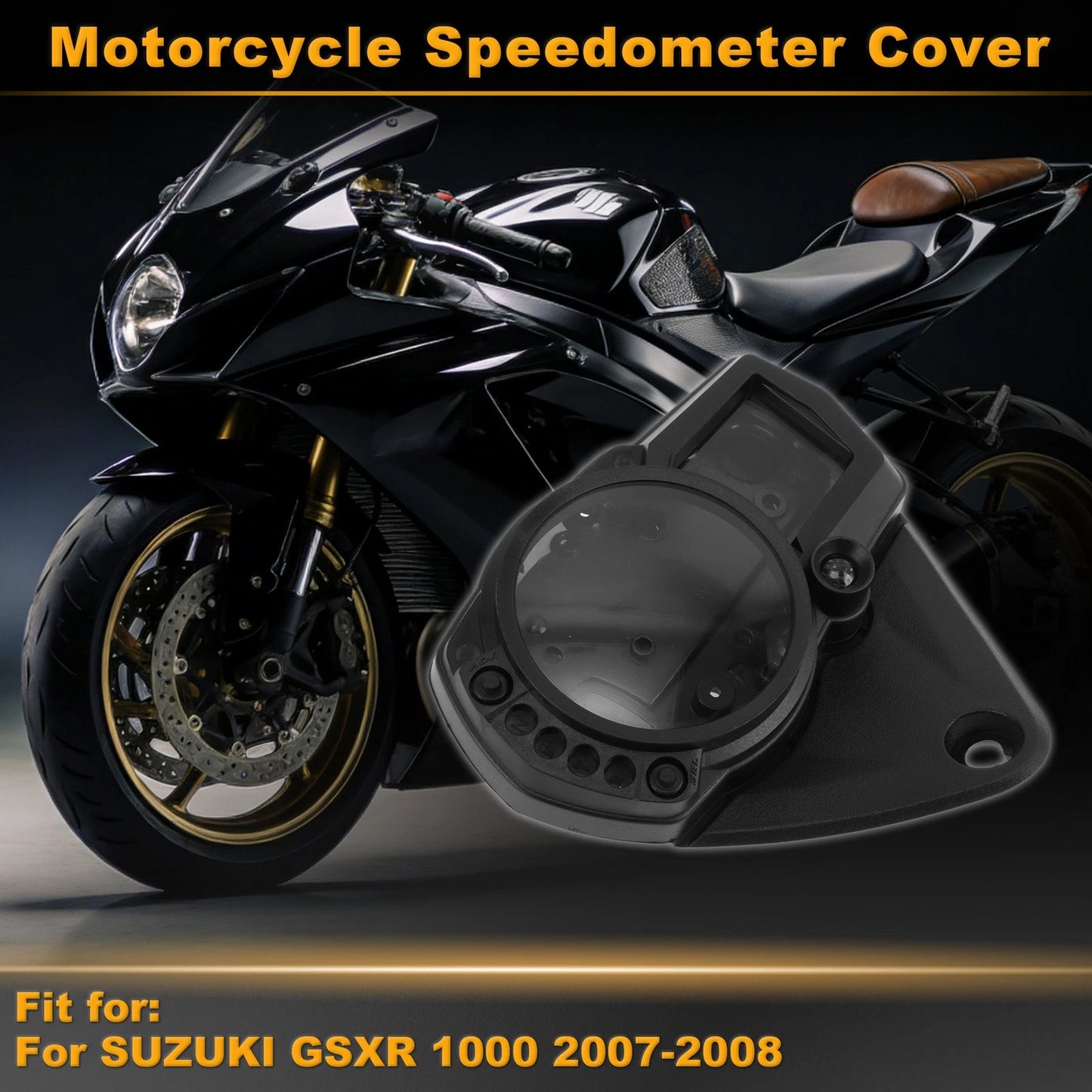 Speedometer Gauge Cover for Suzuki GSXR 1000 (2007–2008) Plastic