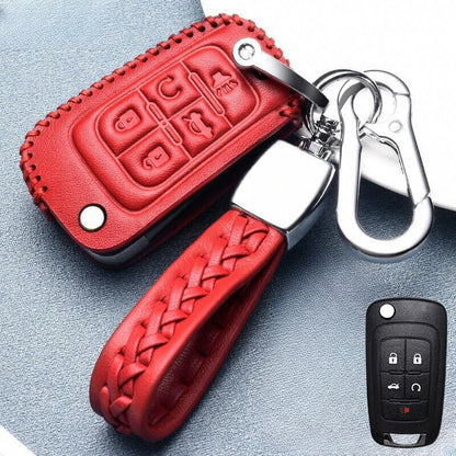 Leather Car Remote Key Case Cover for Buick Lacrosse Regal Encore Verano