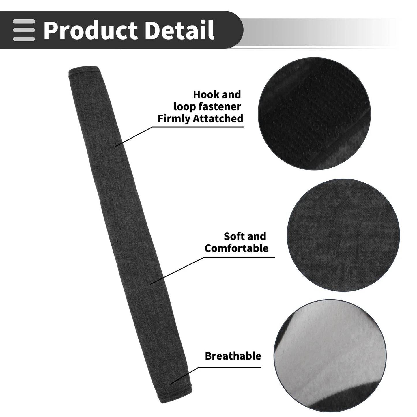 Seat Belt Cover Pad for Universal Fit (1 Pcs) - Cat Paw Fleece 19.69"