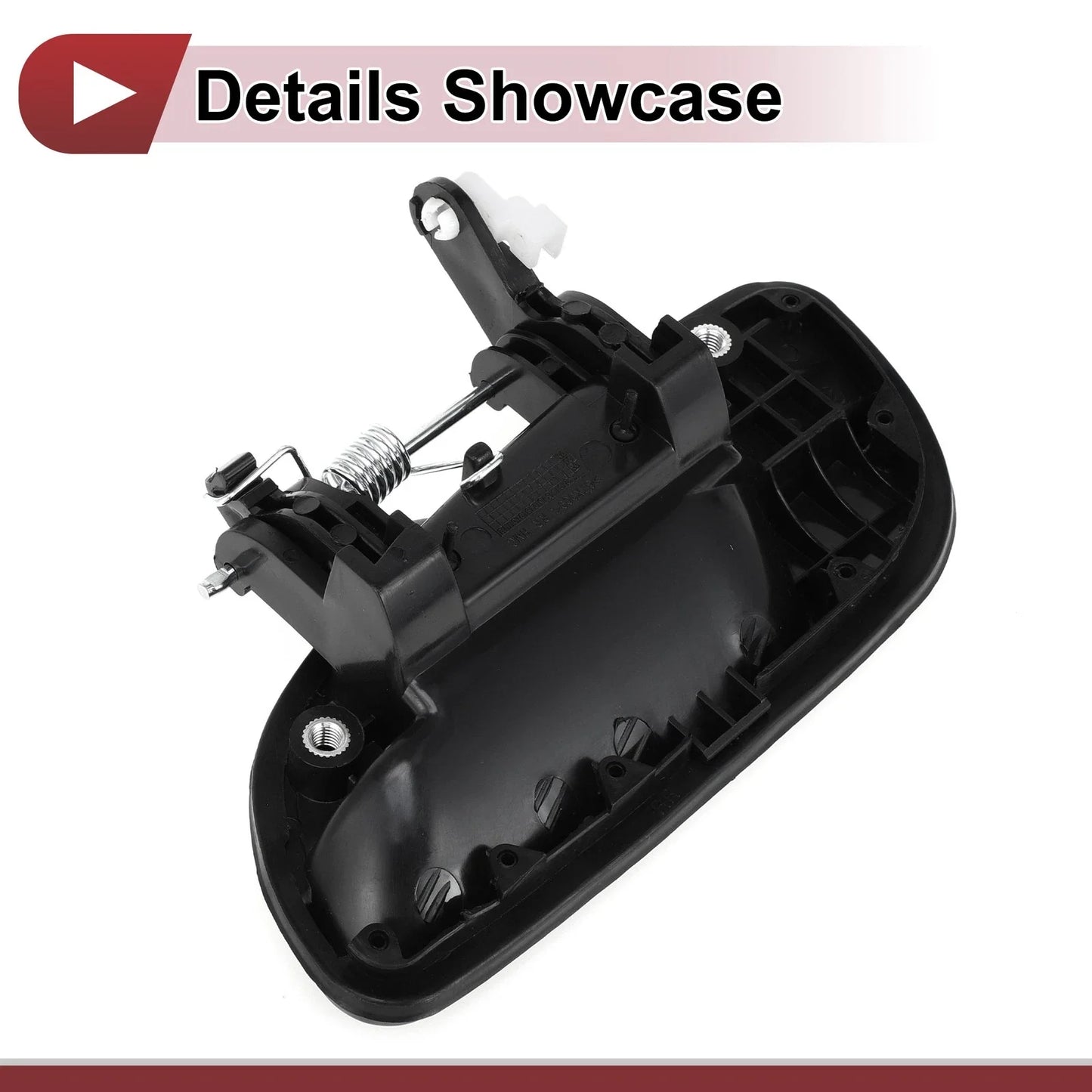 Exterior Door Handle for Hyundai Elantra Rear Right Black ABS (2011-2016)