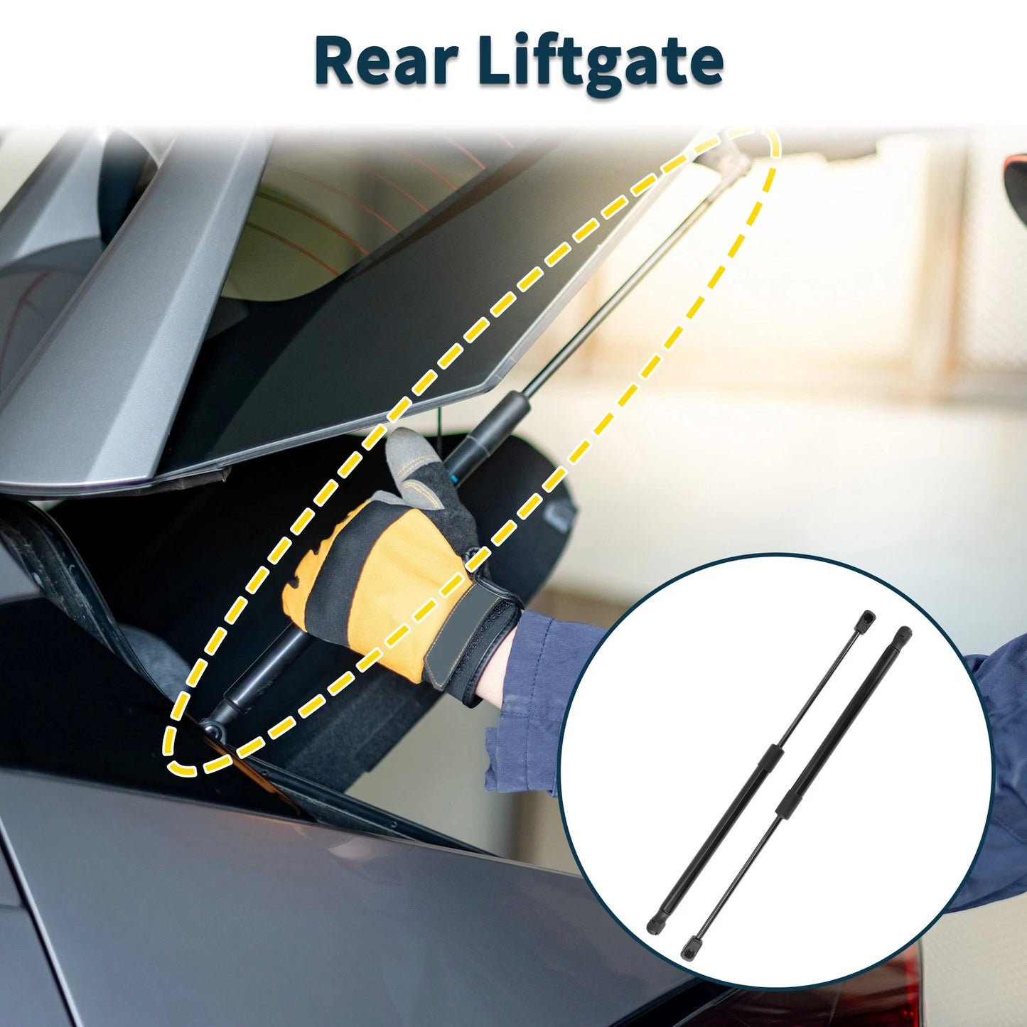 Tailgate Lift Supports Struts for Volkswagen Scirocco III (2008–2017)