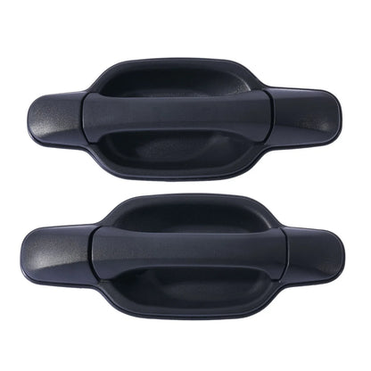 Door Handle Outer 2 x for Isuzu D-Max REAR LEFT+RIGHT Black (2006–2012)