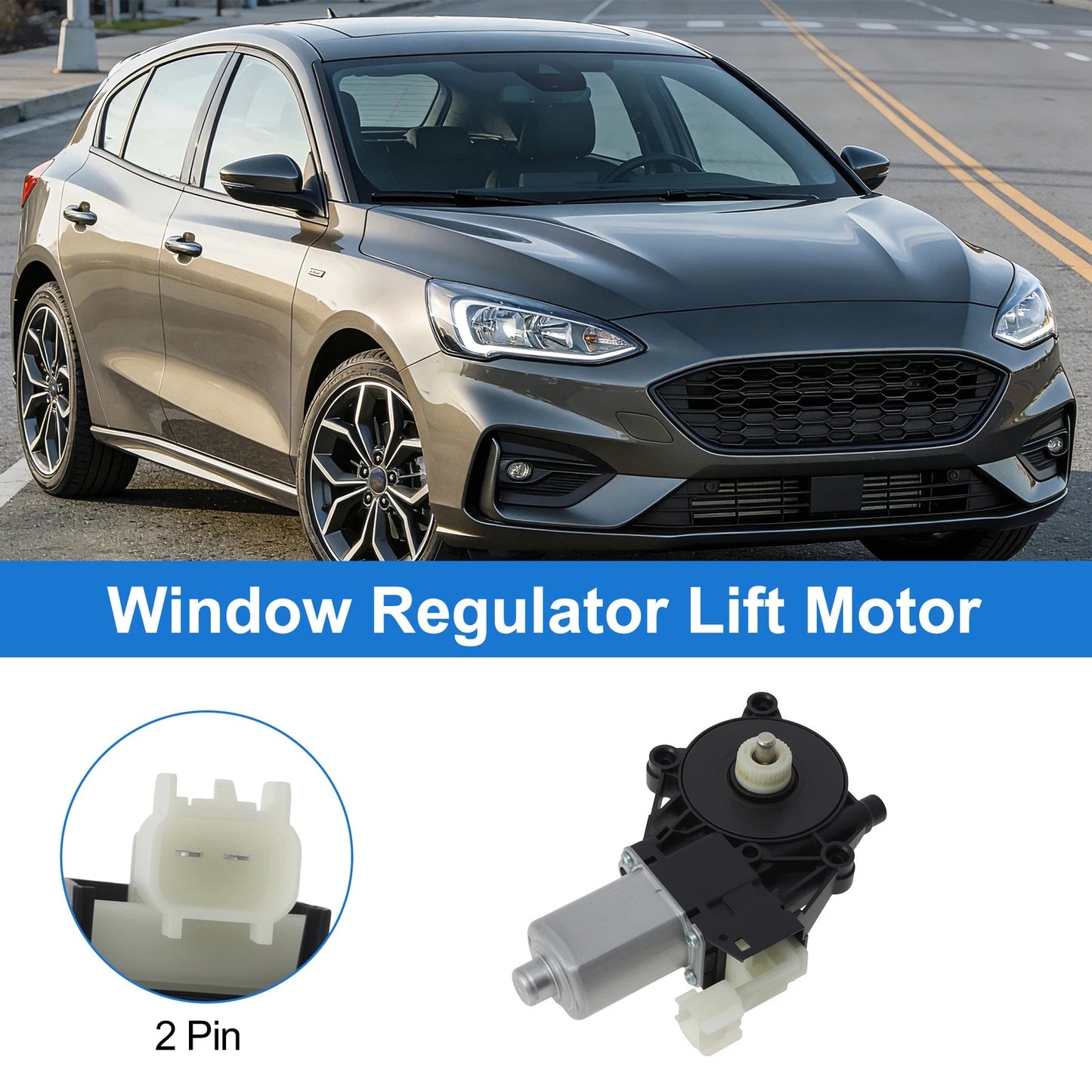 6CP114553H1A Power Window Regulator Lift Motor for Ford Focus (2012–2018)