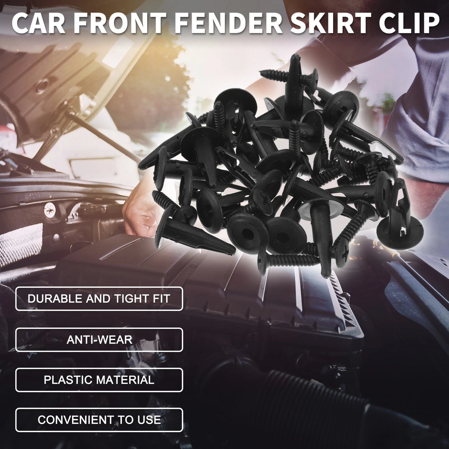 Front Fender Skirt Clip for Chrysler 200 (2011–2014) & Pacifica (2017–2020) 20 Pcs