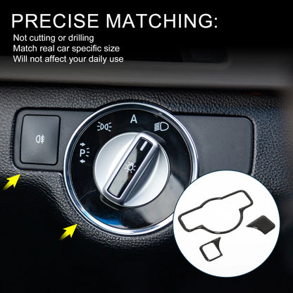 Headlight Switch Cover Sticker for Mercedes-Benz A B C E G Class CLA (Type-A)