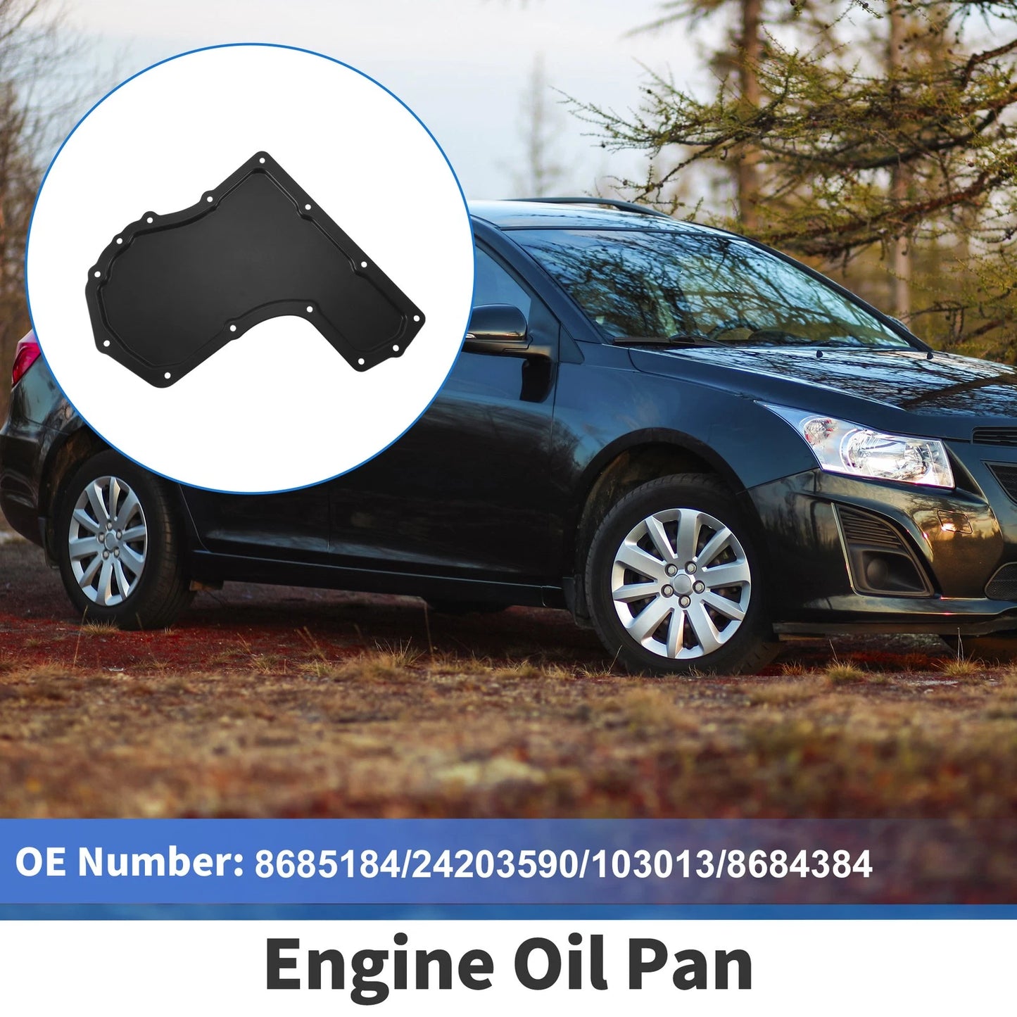 Engine Oil Pan for Chevrolet Cavalier (1995–2005) No.8685184/24203590