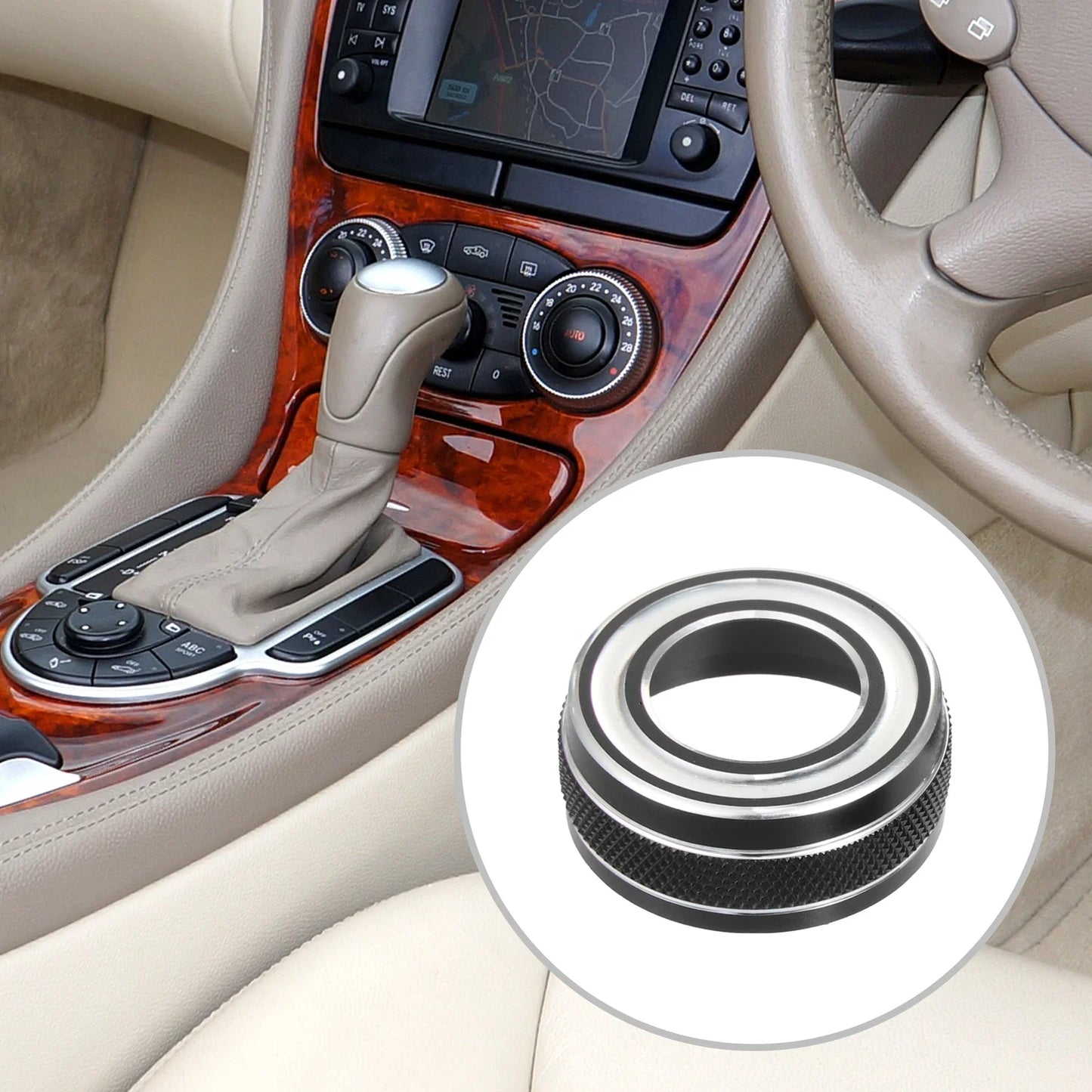 3 x Automotive Dial Rod Decoration Rings for Chevy Corvette C7 (2014-2019)