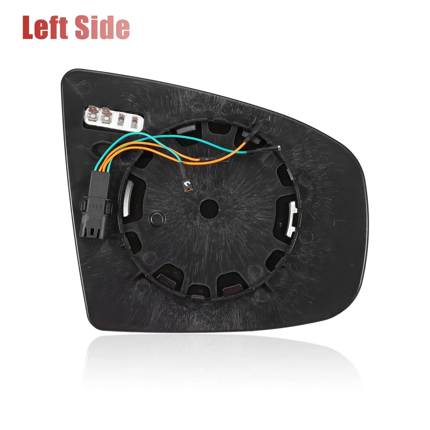 Left Heated Rear View Mirror Glass with Backing Plate for BMW X5 X6