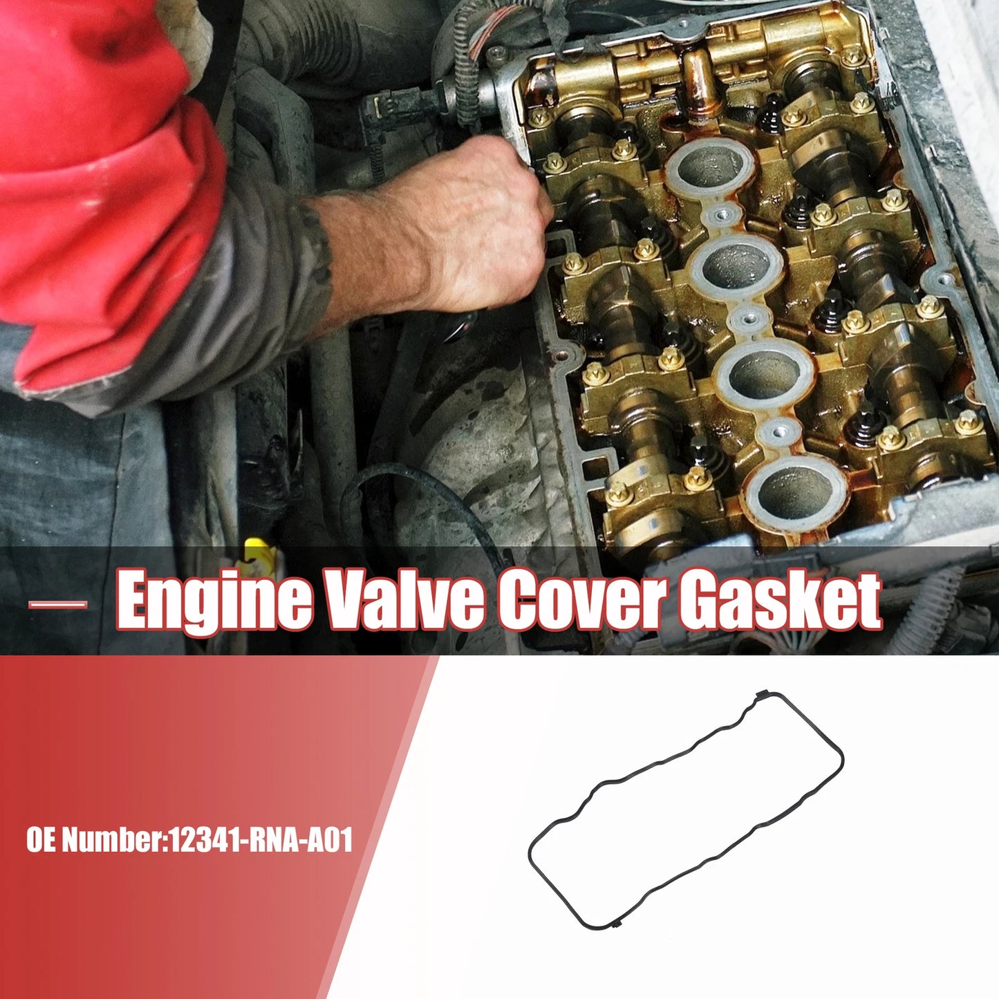 Engine Valve Cover Gasket 12341-RNA-A01 for Honda Civic (2001–2005)
