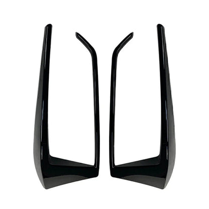 Black Rear Bumper Spoiler Fog Light Covers for VW Golf Mk7.5 (2016-2019)