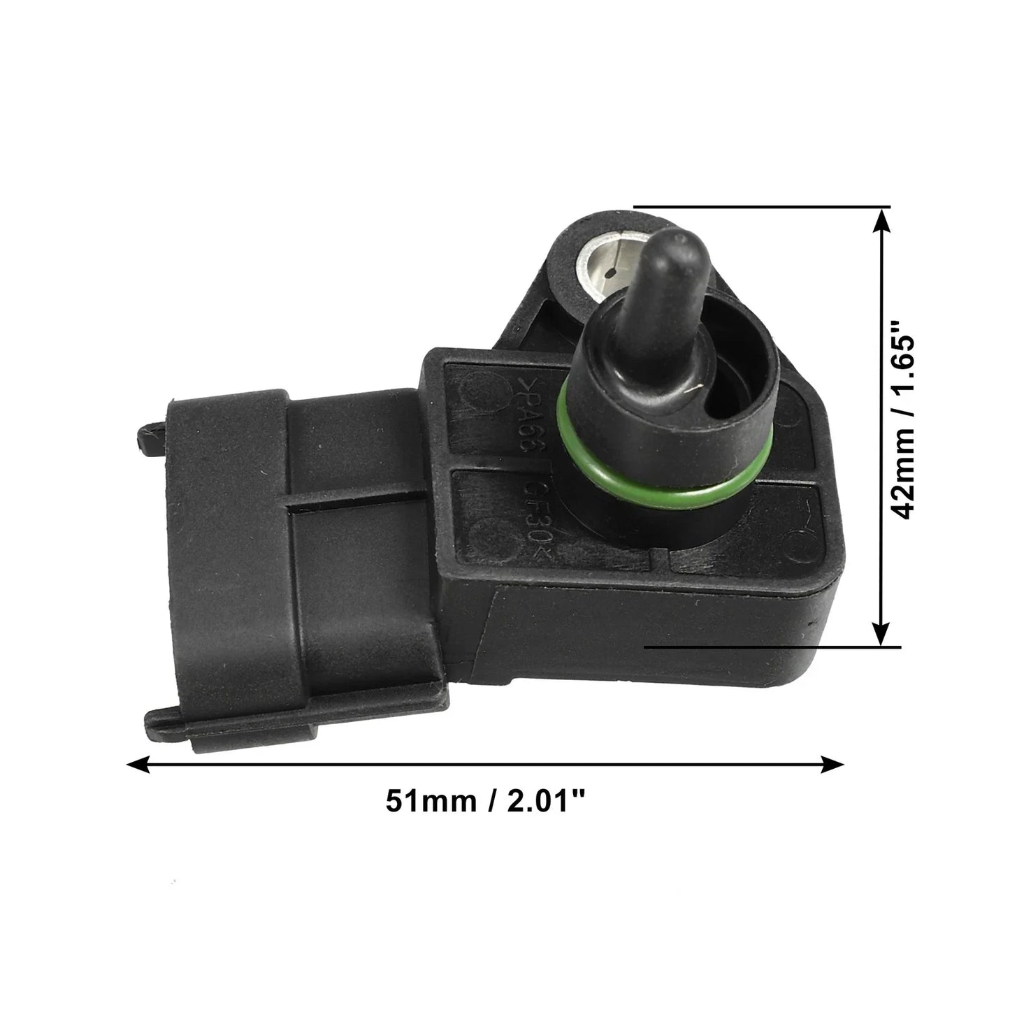 Intake Pressure MAP Sensor for Hyundai Niro (2017-2023) - Plastic Metal Black