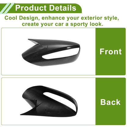 1 Pair Side Mirror Cover Caps for Hyundai Sonata (2011–2014) Black