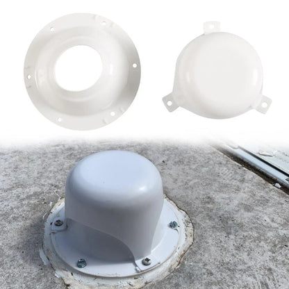 White Plastic RV Plumbing Vent Cap Roof Cover for Trailer Camper