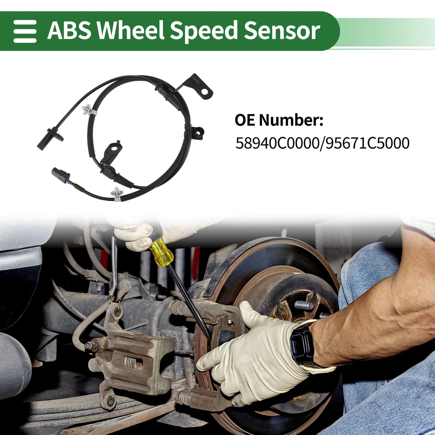 ABS Wheel Speed Sensor for Kia Sorento (2015–2023) No. 58940C0000/95671C5000